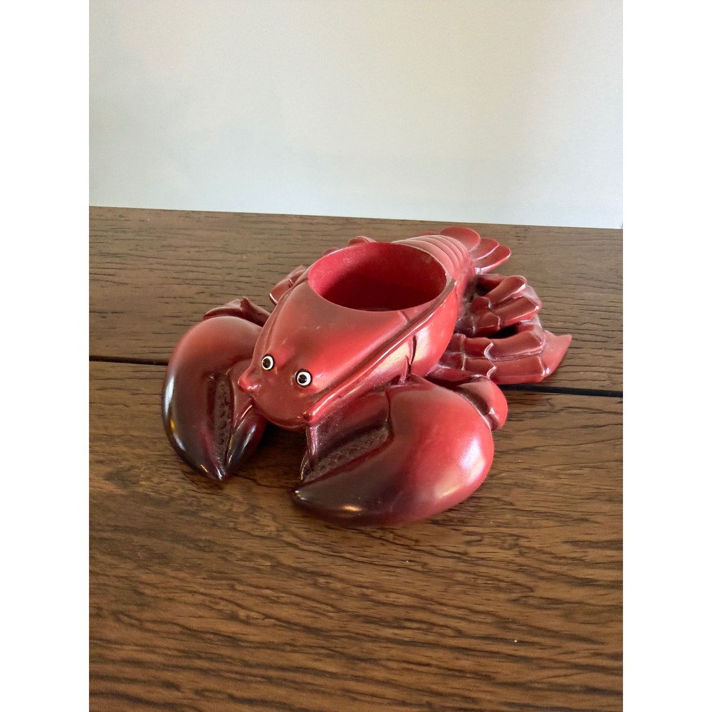 Yankee Candle Lobster Tea Light Holder Red Coastal beach Decor